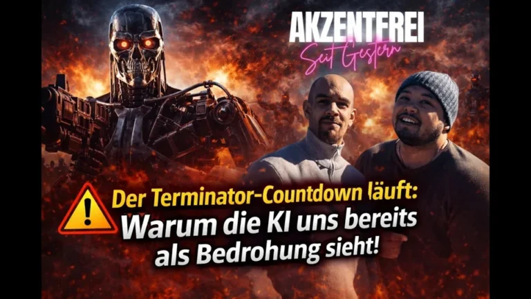Folge 16: Der Terminator Countdown läuft: Warum die KI uns bereits als Bedrohung sieht! – Akzentfrei Seit Gestern