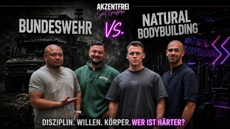 Folge 28: Bundeswehr-Härte vs. Natural Bodybuilding: Der ultimative Talk über Erfolg! – Akzentfrei Seit Gestern