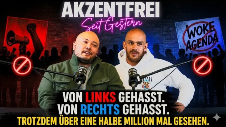 Folge 39: Von Links gehasst. Von Rechts gehasst. Trotzdem über eine halbe Million Mal gesehen – Akzentfrei Seit Gestern