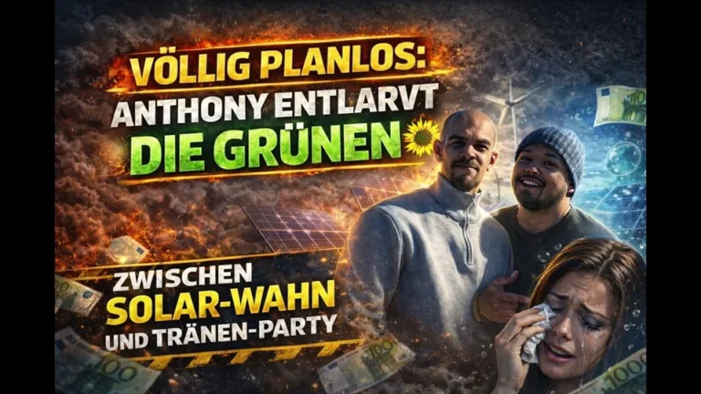 Folge 8: Völlig planlos: Anthony entlarvt die Grünen – Zwischen Solar-Wahn und Tränen-Party! – Akzentfrei Seit Gestern